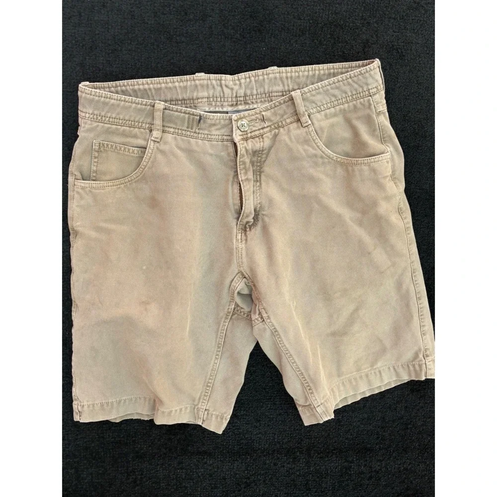 Gramicci Mens Canvas Climbing Shorts Khaki Tan Size 34 Outdoor Hiking G-Shorts